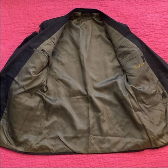 Pierre Cardin Charcoal Double-Breasted Blazer, 38R - Picture 8 of 12